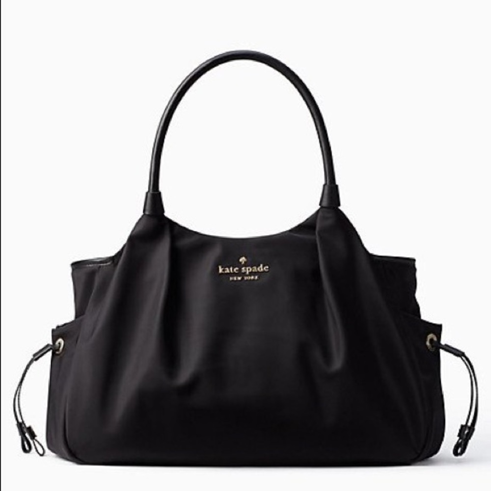 Kate Spade Stevie Diaper Bag green lining